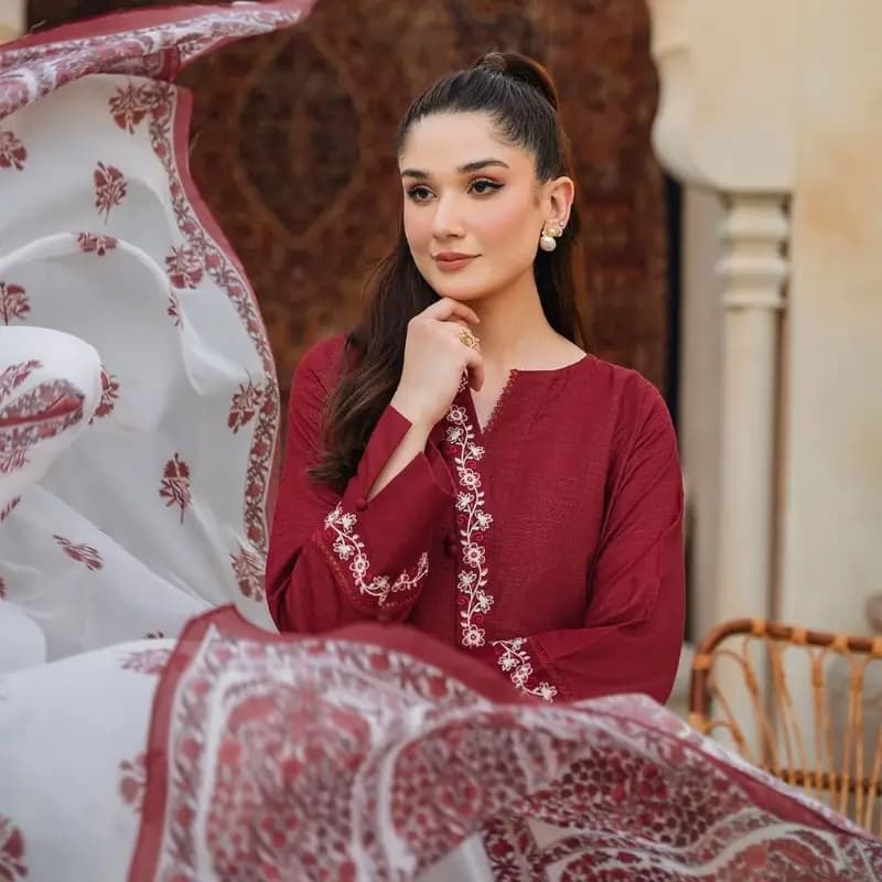 Zaviya | 3pc 90/70 Lawn | Casual Category* 