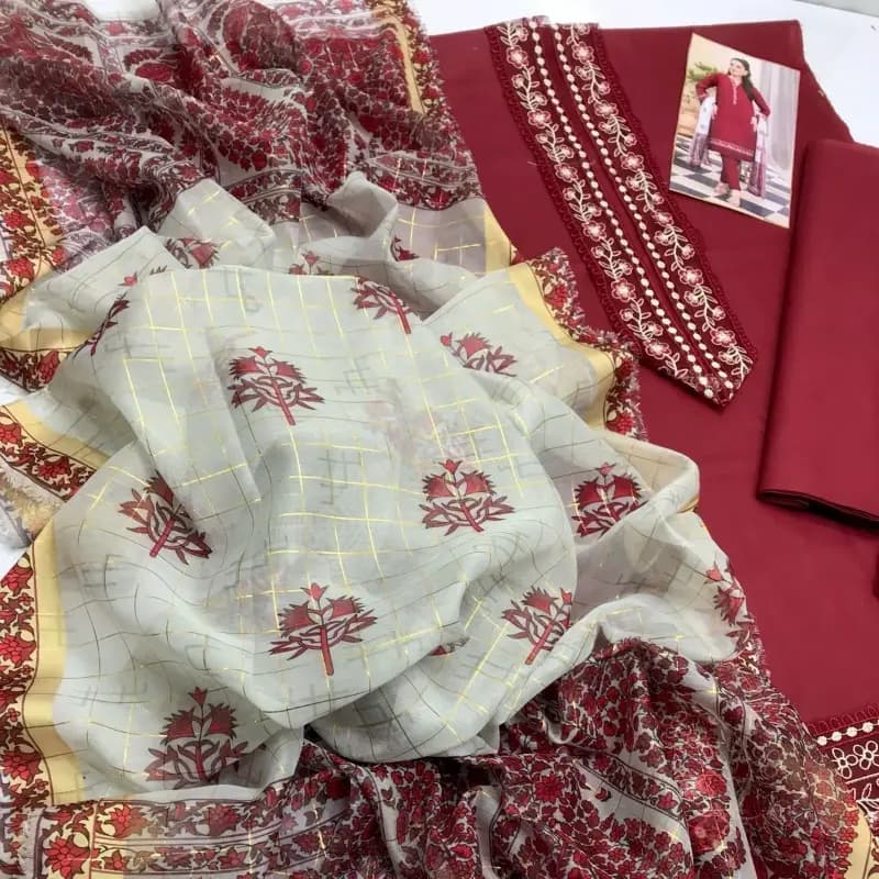 Zaviya | 3pc 90/70 Lawn | Casual Category* 