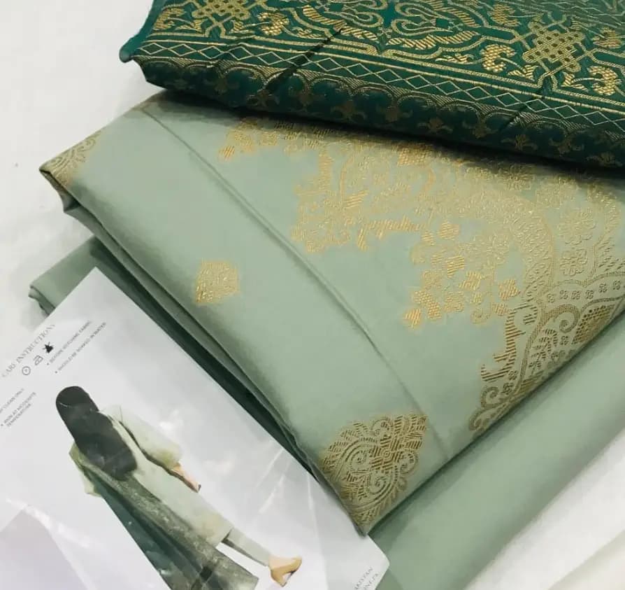 Unstitched Jacquard lawn 3 Piece