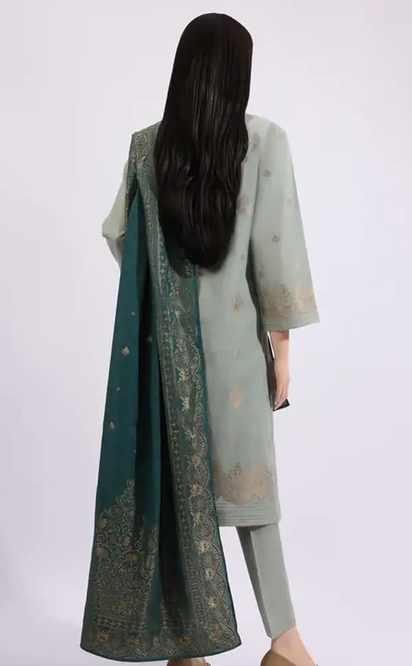 Unstitched Jacquard lawn 3 Piece