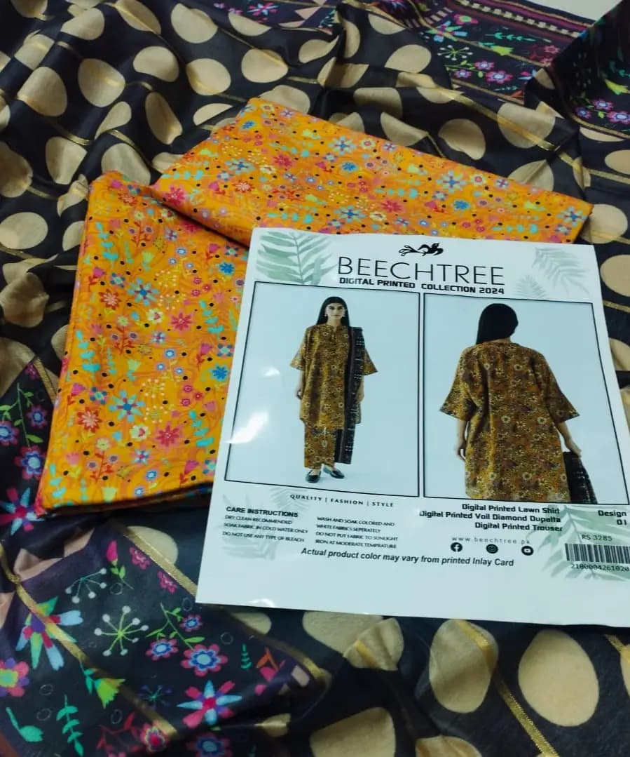 DIGITAL PRINTED ALLOVER MID SUMMER SERIES 24 3 Piece Suit